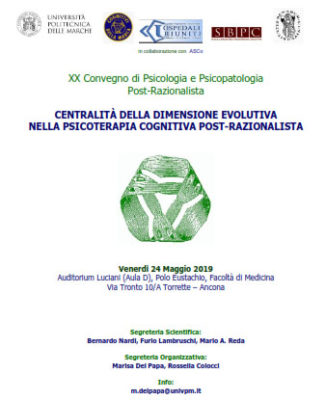 XX Convegno di Psicologia e Psicopatologia Post-Razionalista